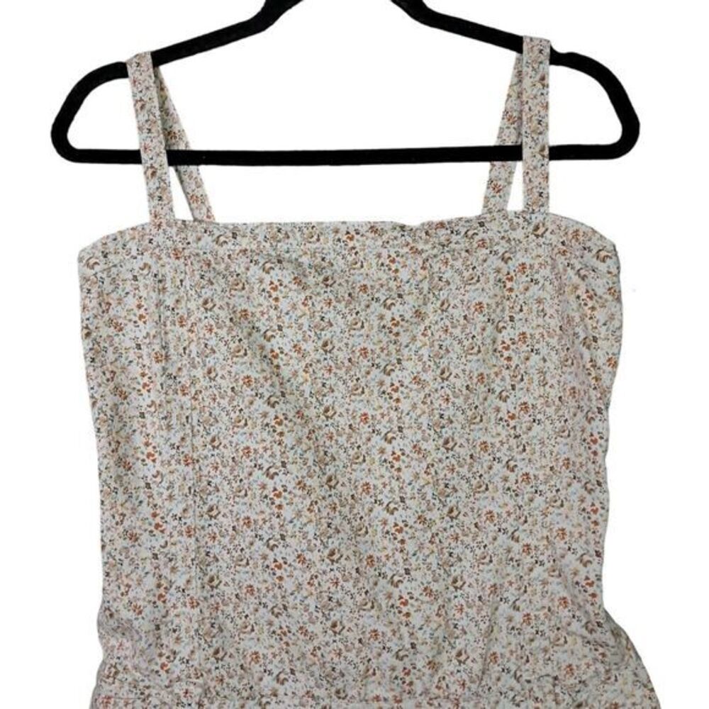 Blanco Denim Dress Womens Large Dixie Floral Cream Pockets Stretch Spain Sporty‎ - Picture 3 of 13